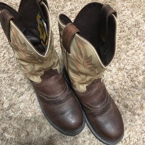 Justin superintendent steel toe boots